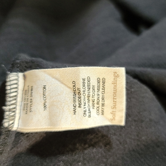 Soft Surroundings Modern Gauze Tunic, Black, Women's Medium - Picture 4 of 4